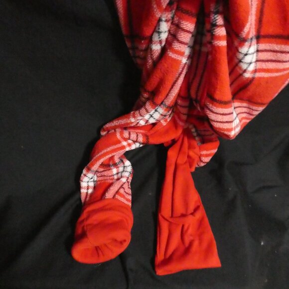 MIKK LOUNGE | xl - extra large | Plaid Fleece Zip-Up Front Closure Hooded Pajama - Picture 15 of 16